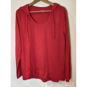 NWT Old Navy Go Dry Hooded Shirt Long Sleeve Pink Size Extra Large XL New